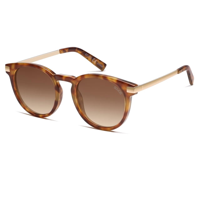 Lentes de Sol SOJOS Retro Redondos Polarizados SJ2368 Carey
