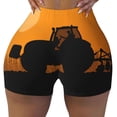 thumbnail image 2 of Sikiie tractor cultivating the land Print Workout Shorts Women Scrunch Butt Gym Shorts Seamless High Waist Tummy Control Yoga Biker Athletic Shorts-Large, 2 of 8