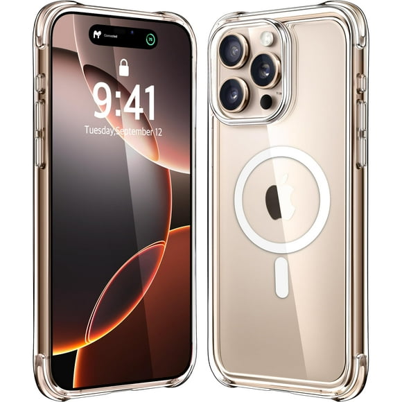 Funda de teléfono Mkeke para iPhone 16 Pro Max Magnetic Clear