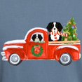 thumbnail image 3 of CafePress - Christmas Berner Red Truck T Shirt - Mens Comfort Colors Shirt, 3 of 5