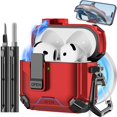 thumbnail image 1 of Funda para AirPods Pogelan de cuarta generación con soporte para teléfono y kit, 1 of 7
