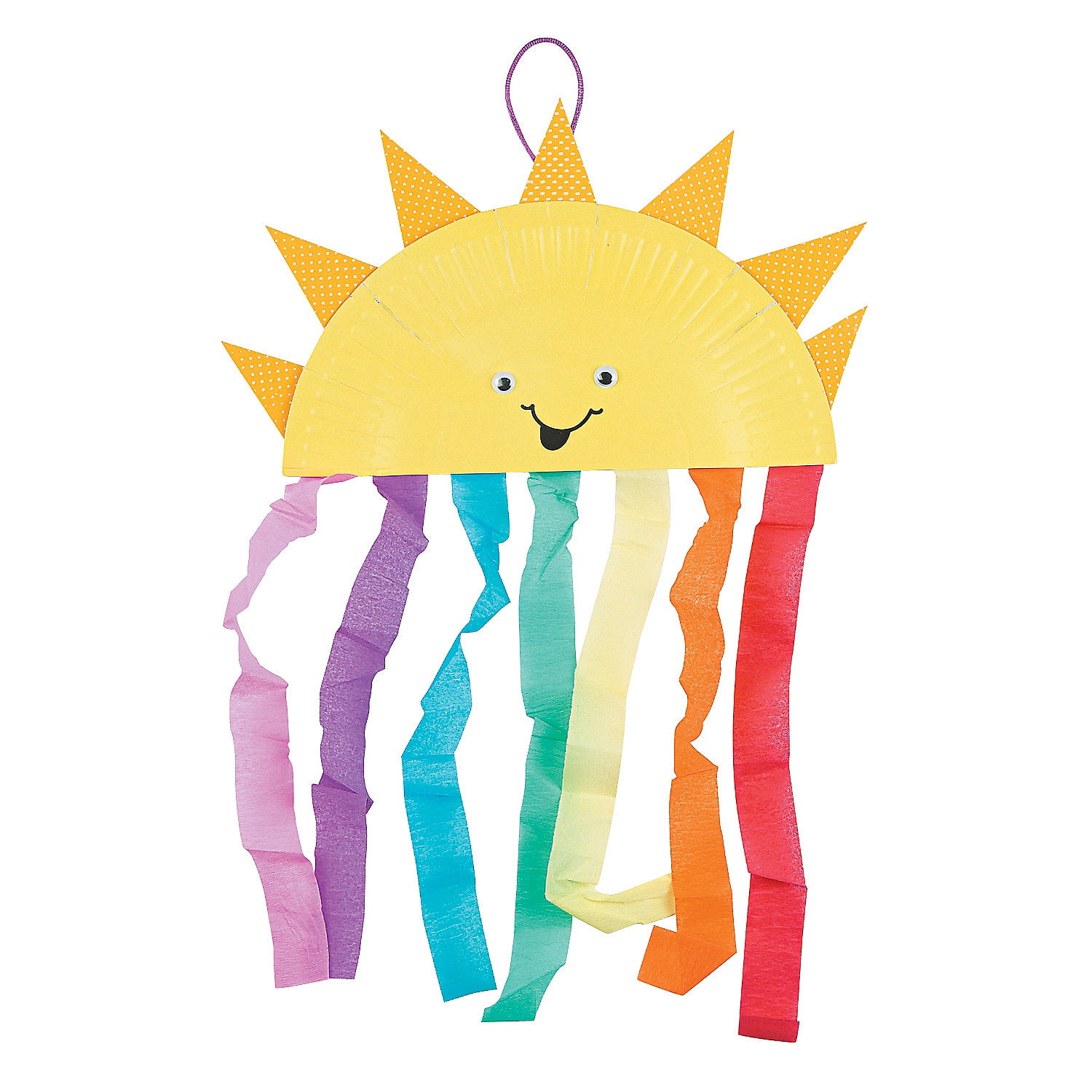 Paper Plate Sun & Rainbow Craft Kit Makes 12