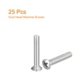 thumbnail image 3 of Unique Bargains Vis de Machine à Tête Ovale M5x30mm, Lot de 25, Vis à Tête Fraisée Légèrement Relevée en Acier Inoxydable 304, 3 of 5