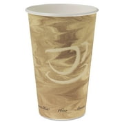 Bistro Print Solo 16 oz. Paper Hot Drink Cups - Maroon (50/Pack)