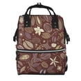 thumbnail image 1 of Disketp Coffee and Flowers Mochila de Pañales de Gran Capacidad con Múltiples Bolsillos, Mochila de Viaje Multifuncional para Bebé, Unisex, Moderna y Resistente, 1 of 6