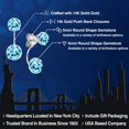 thumbnail image 2 of Gem Stone King 14K White Gold Blue Apatite Stud Earrings for Women | 2.63 Cttw | Gemstone Birthstone | Round 6MM, 2 of 6