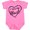 Raspberry, variant on Inktastic I Love My Uncle in Black Chalk Heart Boys or Girls Baby Bodysuit