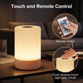 thumbnail image 7 of DAYBETTER Night Light,Dimmable Lamp,10 Brightness and 13 RGBW Colors,Touch and Remote Control,Portable Table Bedside Lamp,Rechargeable LED Lamp for Baby Nursery Bathroom/Living Room/Nightstand/Bedroo, 7 of 7