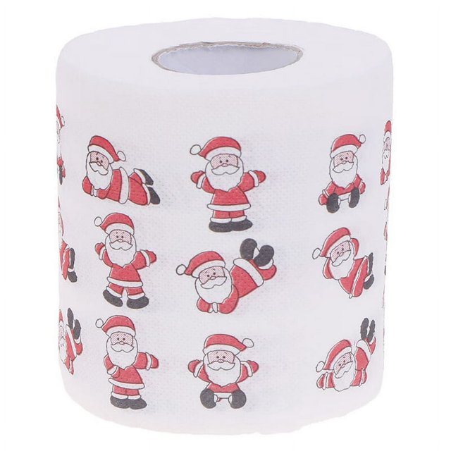 Christmas Table Napkin Home Santa Claus Bath Toilet Roll Paper Decor Tissue
