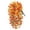 Orange, variant on Artificial Petunia Flowers, 2-Piece UV Protected Plastic Hanging Vines, Outdoor Faux Floral Bush For Porch And Patio, Artificial Petunia Flowers For Home Garden And Wedding Decor(White)