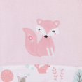 thumbnail image 4 of NoJo Sweet Forest Friends Super Soft Appliqued Fox Baby Blanket - 30" x 40" Pink, Aqua, Grey and White, 4 of 6