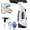 Non-telescopic Pole, variant on Window Vacuum Squeegee Cordless, Electric Window Cleaner Squeegee with 2000Pa Suction, Rechargeable Window Vacuum Cleaner Tool with 150ml Water Tank for Shower, Car Windows (Non-Telescopic Pole)