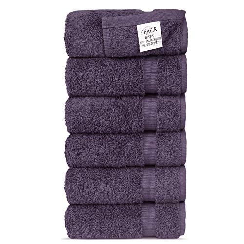 Premium Cotton Turkish Towels Chakir Turkish Linens Hotel & Spa Quality 35''x70'' Jumbo Bath Sheet Towels - Plum 