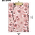 thumbnail image 3 of FMSHPON Pink Floral Clipboard Hardboard Wood Nursing Clip Board and Pull for Standard A4 Letter 13x9 inches, 3 of 8