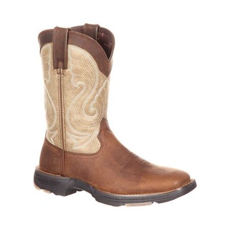 durango western boots womens ultralite square toe rocker brown drd0182
