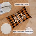 thumbnail image 2 of Fall Decor Pillow Covers 12x20 Set of 4 Plaid Pumpkin Maple Leaf Outdoor Fall Throw Pillows Thanksgiving Autumn Farmhouse Decorative Cushion Case for Home Couch Sofa Decorations (lumbar), 2 of 6
