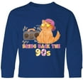 thumbnail image 3 of Inktastic Bring Back The 90s Cool Orange Cat Long Sleeve Youth T-Shirt, 3 of 5