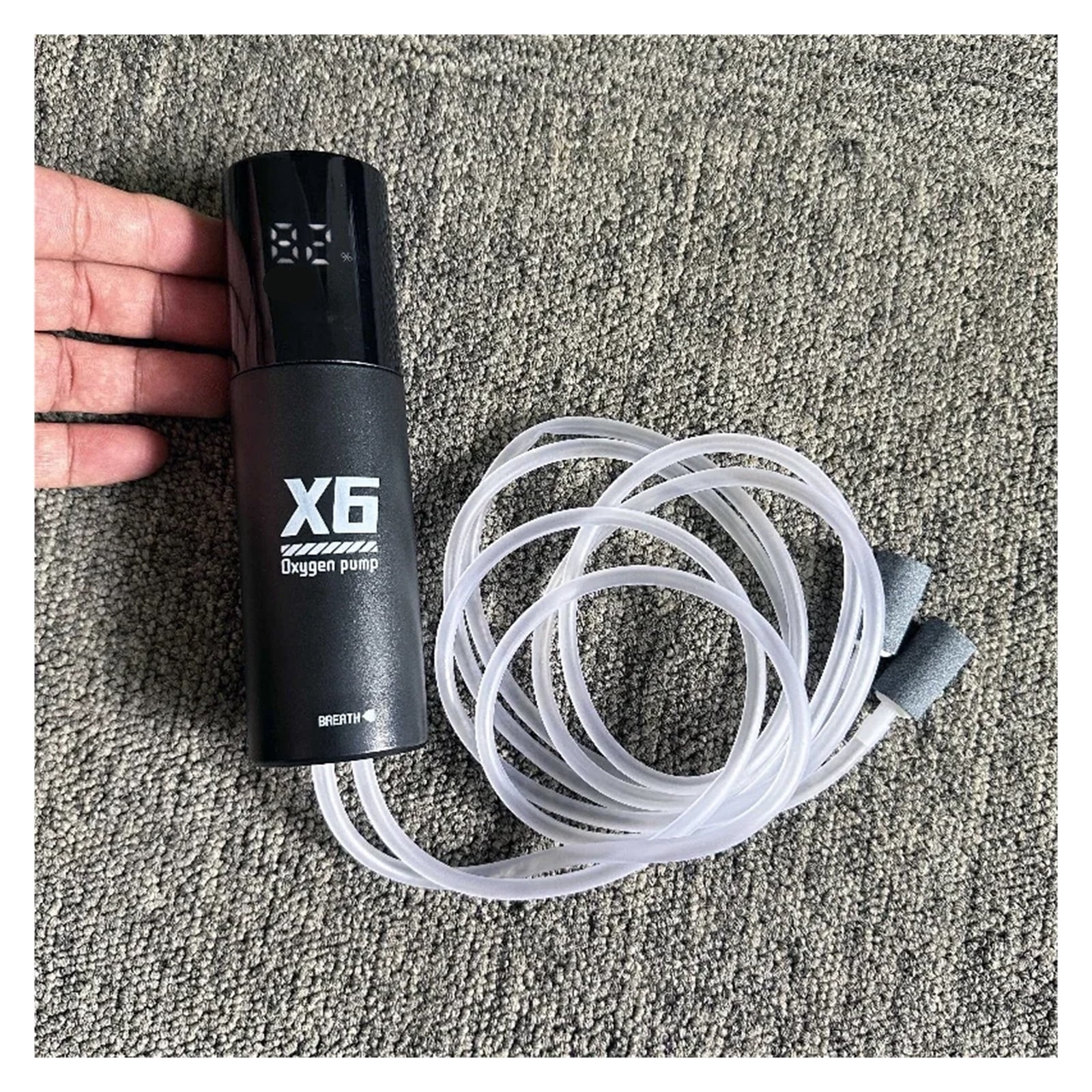 USB Rechargeable Oxygen Pump for Outdoor Fishing,Portable Aerator with 48H Runtime for Night Fishing