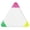 White-5pcs, variant on 3 in 1 Triangle Highlighter Pen,Fine Chisel Tip Yellow Green Pink Cartoon Triangle Shaped Stylish Highlighter Pen Stationery,Watercolor Fluorescent Writing Highlighter Pens for Home(White-1pc,3x3")