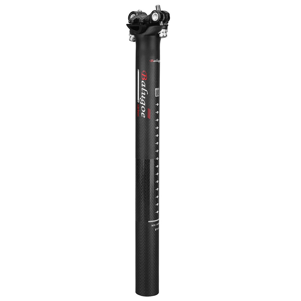 Lightweight 3K Full Carbon Fiber Bike Seatpost – 27.2/30.8/31.6mm X 350/400mm For MTB & Road Bikes
