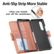 thumbnail image 4 of Funda para Samsung Galaxy Z Fold 4, tipo libro, de piel sintética, con función atril, soporte para S Pen, bloqueo RFID, tarjetero y absorción de impactos., 4 of 5