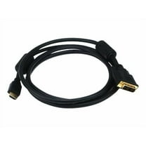 Monoprice HDMI to DVI Adapter Cable - 6 Feet - Black | High Speed, Video Cable, 28AWG, Ferrite Cores, Compatible with AVCHD / PlayStation 3 and More