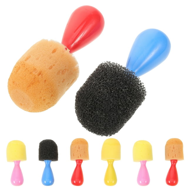 Shisuyan Diy Painting Sponge 8pcs Spherical Sponge Brushes For Boys And Girls Random