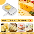 thumbnail image 3 of Cheese Slicer Cutter for Block Cheese,Multifunctional Stainless Steel Slicer With Blade,Cheese Cutter Board with Accurate Size Scale for Cheese Butter Vegetables, 3 of 7