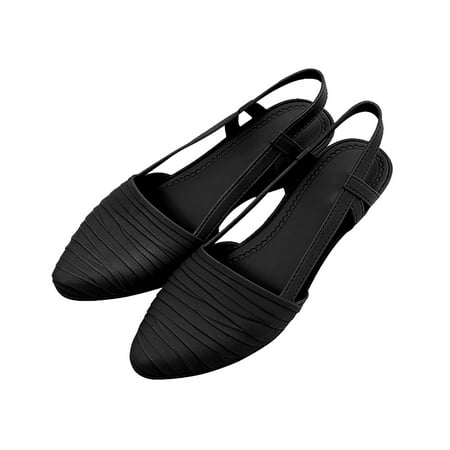 

Women Sandals Women Baotou Flat Slippers Casual Outside Wear Loafers