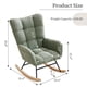 thumbnail image 2 of Moderno teddy rocking chair para nursery-forrado glider con high back armrests y side pocket provides comfort as an accent chair, 2 of 6