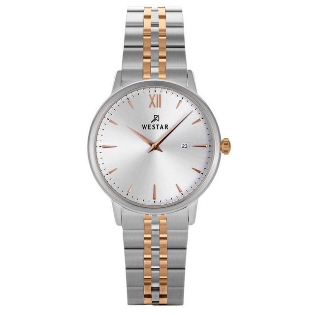 Westar Profile Two Tone Stainless Steel Silver Dial Quartz 40215SPN607 Women's Watch