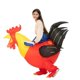 thumbnail image 3 of Lindo disfraz inflable de animal para montar para niños y adultos, caballo, pollo, perro, cerdo, pato, vaca y gato, 80-180 cm, varios tamaños., 3 of 5