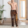 thumbnail image 2 of Honiee Sunset Sunflower Cow for men - a sleek fusion of Straight Pajama Pants, versatile Lounge Pants, and cozy Sleepwear, all rolled into one-XX-Large, 2 of 6