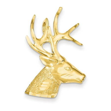 Cut Toggle Charm - 14k Yellow Gold Laser Cut Deer (23x35mm) Pendant / Charm