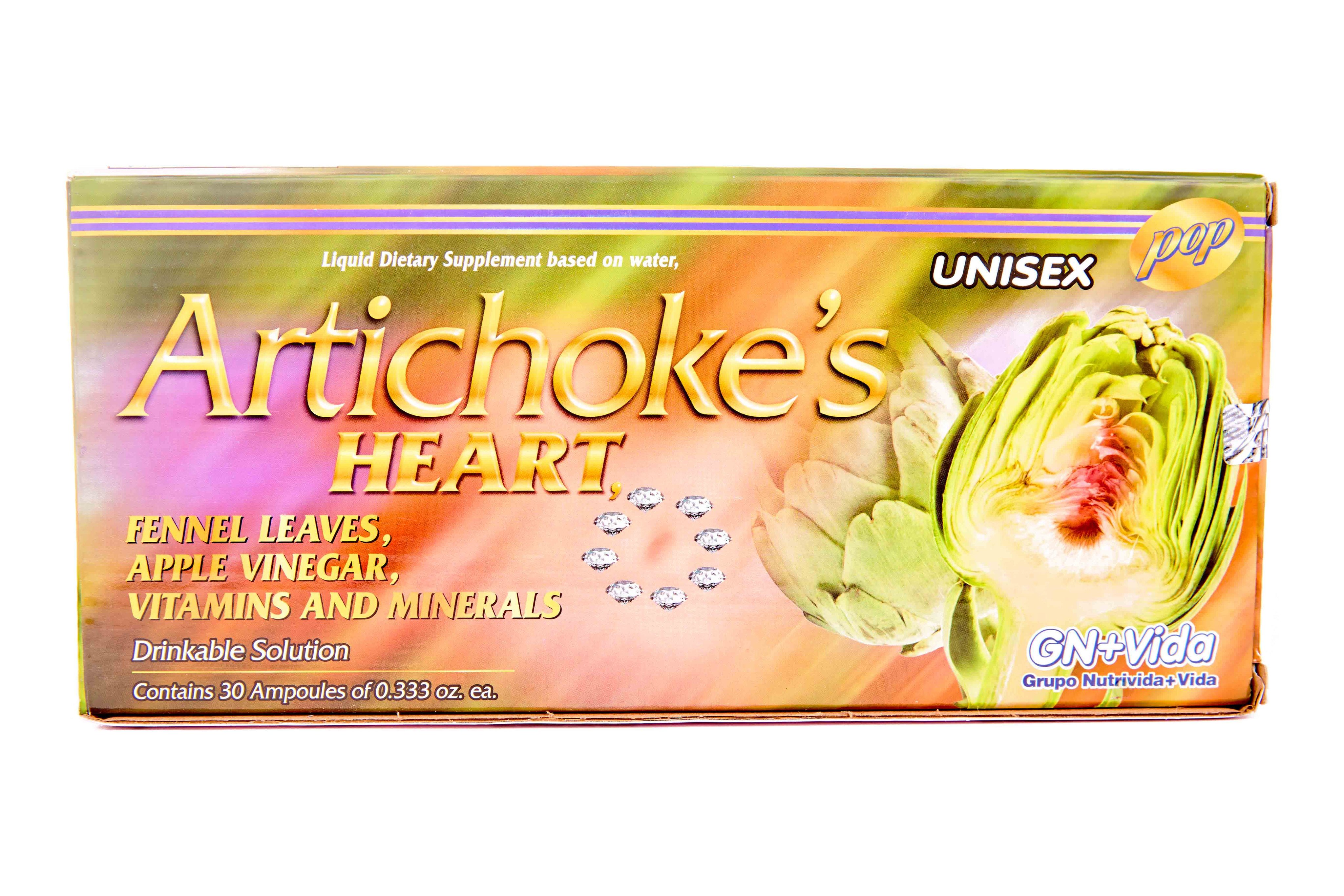 30 Day Artichoke Liquid Supplement Alcachofa Ampolletas 1 Caja con 30