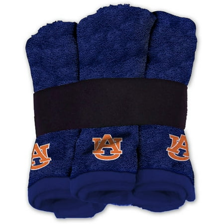 NCAA Auburn Tigers Wash Cloth Set, 6pk