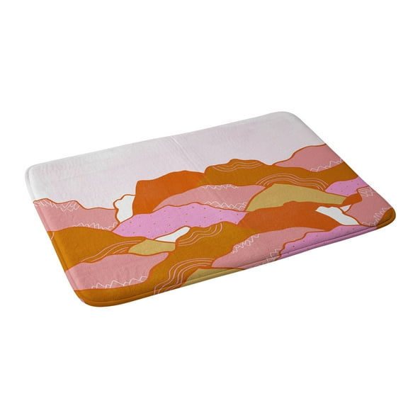 Society6 Sunshinecanteen Magical Mountainside Bath Mat 34" x 21"