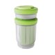 thumbnail image 2 of Vaso de plástico para ensalada, recipiente portátil de doble capa con tenedor | Vaso para frutas y desayuno con calefacción para separar alimentos húmedos y secos, 2 of 6