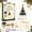 D, variant on DIY Christmas Tree Beaded Ornament Kit, 3D Crystal Bead Mini Tabletop Xmas Tree Craft Set, Handmade Sparkling Ornament Kits Holiday Home Decor & Gift for Diy Art Lovers