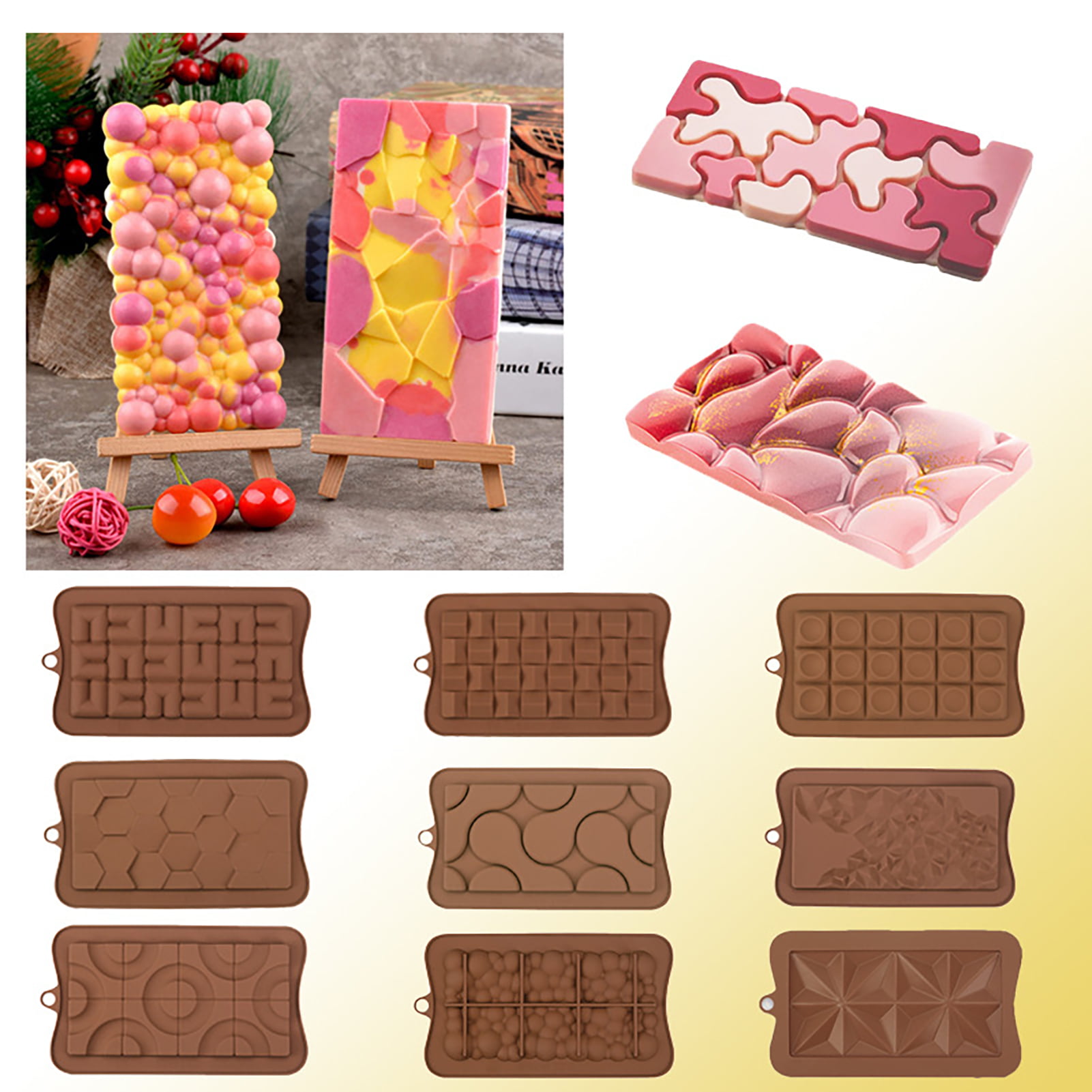 Custom Making DIY Design OEM Chocolate Gummy Candy Food Grade RTV