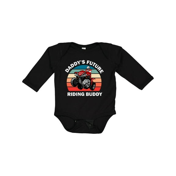 Inktastic Atv Daddys Future Riding Buddy Boys Long Sleeve Baby Bodysuit