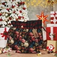 thumbnail image 6 of Rocae Rose Flowers Print Christmas Drawstring Linen Gift Bag with Drawstrings Treat Bag Goody Present Bags for Christmas Party Favor, 6 of 8