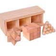 thumbnail image 2 of 3 unids/set rompecabezas de madera para adultos niños Kongming Luban Lock 3D juego de rompecabezas entrelazados de madera juguete, 2 of 7