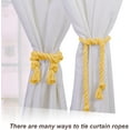 thumbnail image 2 of Visland 2 Pcs Natural Cotton Curtain Tiebacks- Farmhouse Style Curtain Holdback Rope, Curtain Decorative Holdbacks for Rural Style Drapery Tieback, 2 of 7