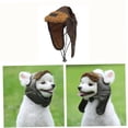 thumbnail image 4 of OUNONA Pet Creative Pilot Hat Coffee Color Costume for Dogs and Cats for Photo Sessions, 4 of 8