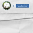 thumbnail image 3 of White Pillow Cases Set of 4 | 100% Cotton Pillowcases with Zipper Hidden | Premium Cooling Decorative Pillow Covers with 600 Thread Count. Soft & Smooth. 20x36 inches, 3 of 5