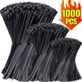 thumbnail image 2 of Bridas de nailon con cierre automático para el hogar y la Oficina, lazos ajustables con cierre de cremallera, 1000/100 piezas, venta al por mayor, 2 of 7