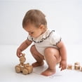 thumbnail image 7 of Piomll Girl's Bodysuits Lace Trim Short Sleeve Casual Soft Stretchy Rompers, 7 of 7