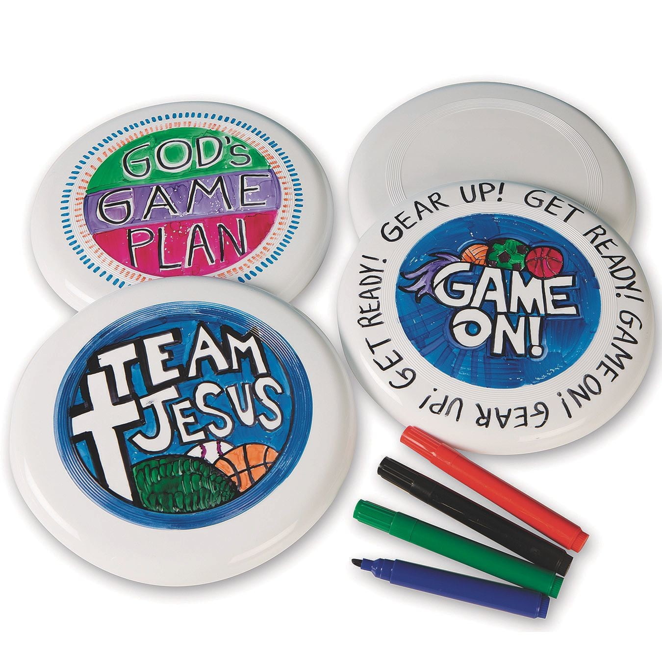9" Flying Discs Craft Kit (Pack of 15)