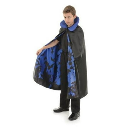 16 Piece Cape - Underwraps Childrens Vampire Cape with Bat Lining Costume Piece ( One Size )